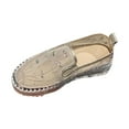 thumbnail image 1 of Mocassin en Maille à Strass pour Femmes, Chaussures de Pêcheur Décontractées d'Été à Enfiler avec Ornements Scintillants, Bout Rond, Doublure Douce, Conception Légère, 1 of 9