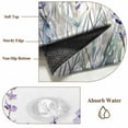thumbnail image 6 of Round Rugs 5Ft, Lavender Floral Round Area Rug Washable Indoor Throw Carpet, Spring Flowers Botanical Plants Soft Non Slip Circle Rug for Cabinet Bathroom Home Decor Aesthetic, 6 of 8