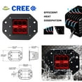 thumbnail image 2 of Red Lens 3-Inch Flush Mount 24W High Power LED Pod Lights For Jeep Truck Off-Road ATV UTV 4WD 4x4, etc, 2 of 9