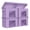 Purple-17''-4 Pack, variant on Foldable Fabric Storboxes Large Bwith Lids [4-pack] Collapsible Cubes Organizer Containers Organization Baskets For Home Bedroom Closet (purple 17" X 12" 12")