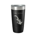 thumbnail image 1 of Lake Balboa Map Tumbler Travel Mug Insulated Laser Engraved Coffee Cup Hot Springs Village Arkansas 20 oz Black, 1 of 5