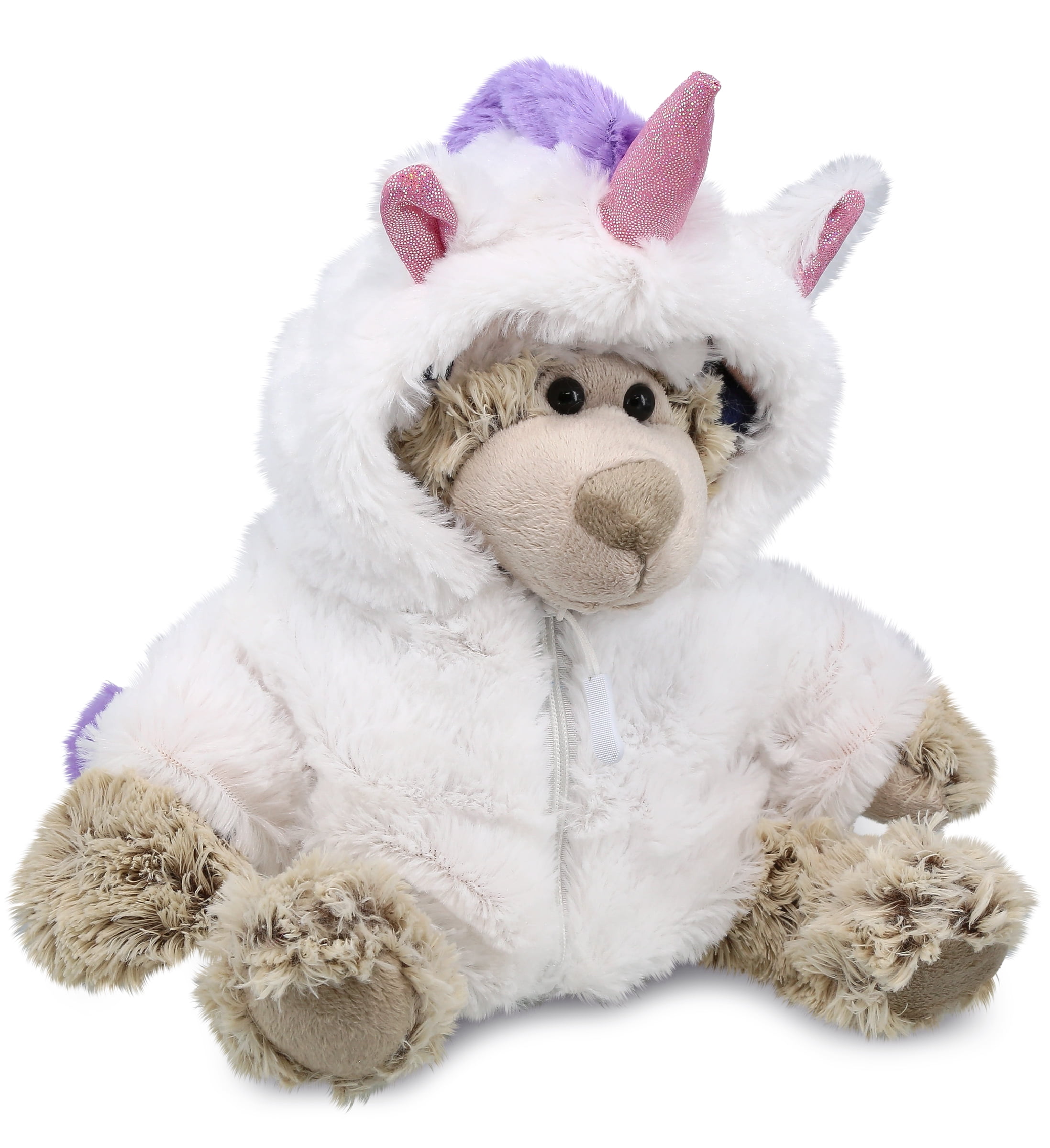 DolliBu Polar Bear Unicorn Plush Stuffed Animal Toy Super Soft