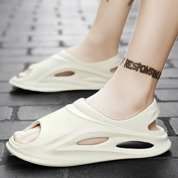 Sabots à Enfiler Couleur Unie pour Hommes, Activités Extérieures pour Hommes, Chaussons Décontractés Confortables à Semelle Souple Antidérapante pour Hommes et Garçons