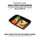 thumbnail image 5 of Recipientes de almacenamiento de alimentos Freshware Meal Prep, 1 compartimento, 5 of 9