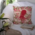 thumbnail image 3 of Octopus Shabby Chic Pink Roses  Fabric Decorative Pillow, 3 of 4