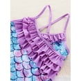 thumbnail image 5 of Usaibhir Girls One Piece Swimsuits Hawaiian Ruffle Swimwear Beach Bathing Suit 4-12 Years, 5 of 9