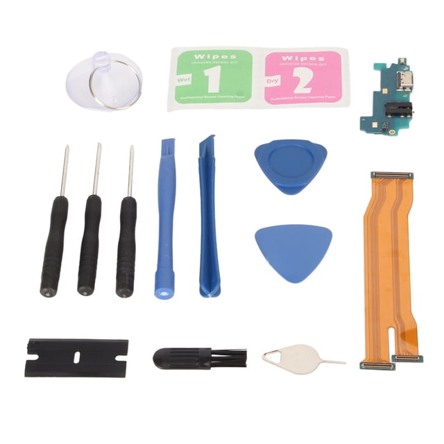 Kit de herramientas para base de carga USB, cable flexible incluido, placa de base de carga estable y duradera para reparación de teléfonos A31 A315