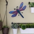 thumbnail image 3 of Naxoaeo Outdoor Metal Dragonfly Wall Decor Dragonfly Wall Sculpture Hanging Garden Wall Art Sculpture for Indoor Outdoor Patio Fence Decor Large, 3 of 7
