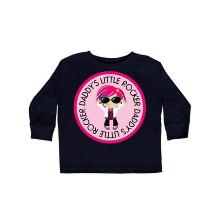 

Inktastic Daddys Little Rocker Girl Gift Toddler Toddler Girl Long Sleeve T-Shirt