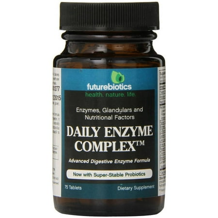 Futurebiotics Daily enzyme comprimés complexes, 75 CT