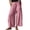 Pink #13, variant on Evdexr Women's Wide Leg Pants Drawstring Lace Trim Pant Summer 2026 High Waisted Palazzo Trousers Lightweight Loose Flowy Casual with Pockets S