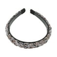 thumbnail image 5 of Unique Bargains 1 Pc Headband Cable Knit Hair Accessories for Women Brown Gray, 5 of 5