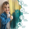 thumbnail image 3 of Blackout Kids Curtains,Teal Gold Marble Childrens Insulated Curtains Set Of 2,Bedroom Essentials,Toddler Room Decor 42x54in(106x137cm), 3 of 4