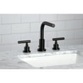 thumbnail image 2 of Kingston Brass FSC8955CML Manhattan Widespread Bathroom Faucet with Brass Pop-Up, Oil Rubbed Bronze, 2 of 5