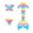 B, variant on 【Uhome】Girls Mermaid Bathing Suit 3PCS Cute Vest Bikini Swimsuits with Fish Tail Kids Beach Costume Set 3-12Y