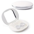 thumbnail image 1 of Contact Lens Box Crown Cute Contact Lens Travel Case Contact Lens Case Container Holder Storage Box Portable Contact Lens Travel Kits Cute Mini (Pearly white), 1 of 7