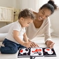 thumbnail image 3 of toosivia Baby Toys 0-3 Months: Black and White High Contrast Baby Toys 0-6 Months, Baby Soft Cloth Book Tummy-Time Toys with Mirror for Babies Infants 6-12 Months,  Baby Newborn Toys Gift, 3 of 6