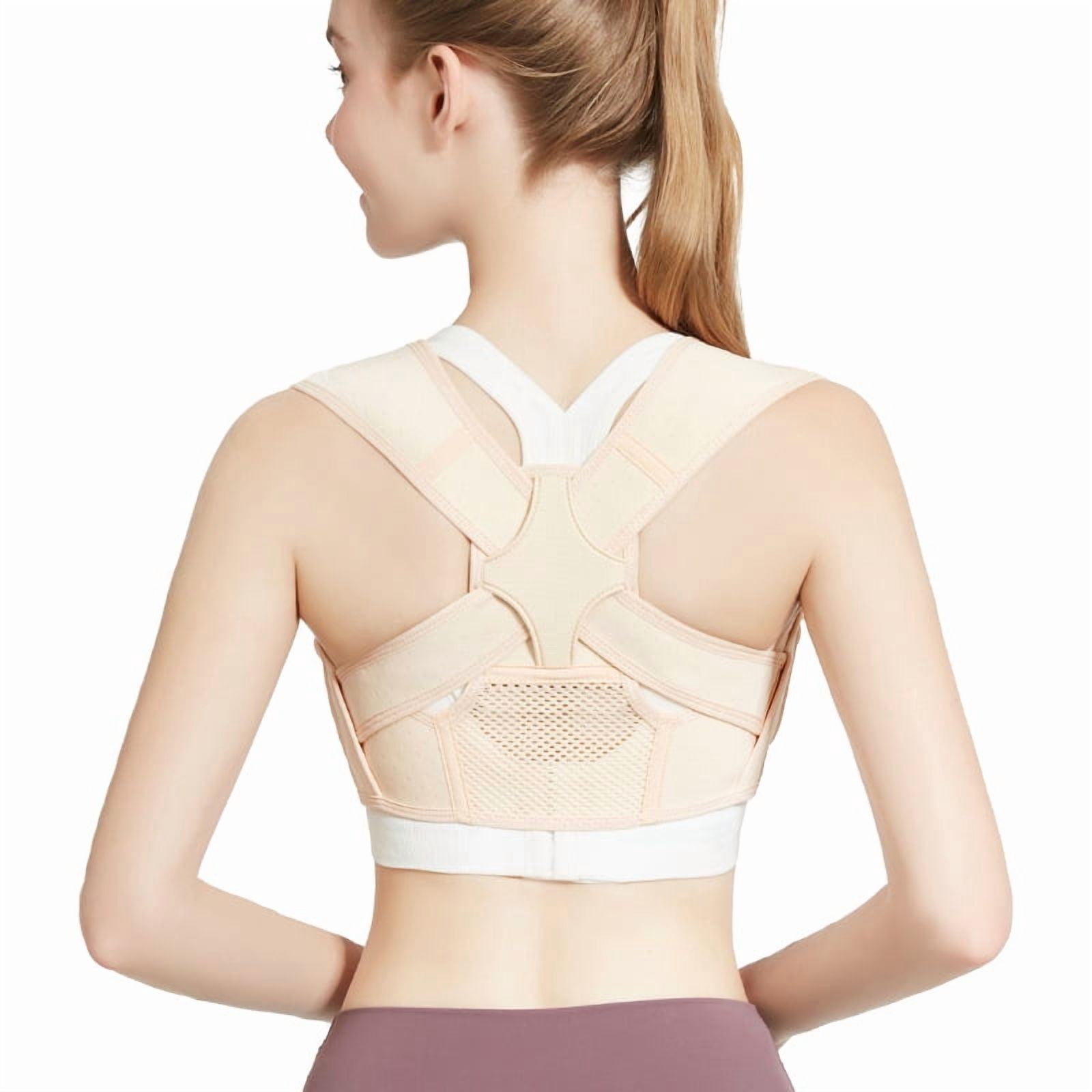 Adjustable Posture Corrector for Men & Women - Breathable Back Support Brace for Upper Back Straightening, Comfortable Clavicle Support for Daily Use