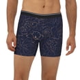 thumbnail image 4 of Rocae Copper-Gold Gloss Outline Navy Dark Blue for Stretch Moisture-Wicking Underwear,Men's Underwear Boxer Briefs Medium, 4 of 9