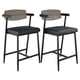 thumbnail image 1 of QinaQin Bancos de bar con descansabrazos, respaldo ergonómico y reposapiés, estructura metálica resistente y tapizado tipo piel para cocina o bar, 1 of 7