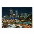 thumbnail image 1 of City Pittsburgh Cutting Board, Rush Hour Traffic in Slow Shutter Speed Skyscrapers and Busy Life, Decorative Tempered Glass Cutting and Serving Board, in 3 Sizes, by Ambesonne, 1 of 2
