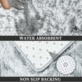 thumbnail image 4 of Arkham Horror Gray Silk Wool Bath Rug Set, Non-Slip (3 Pieces), 4 of 7