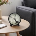 thumbnail image 2 of REGALWOVEN Cute Alarm Clock, Non-Tick Movement, with Spherical Base, Lovely Animal Patterns for Teens Black 3.1"L x 1.9"W x 3.3"H, 2 of 5