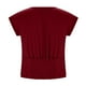 thumbnail image 4 of Camisetas para las Mujeres de Ajuste Suelto Casual Sólido V-Cuello Blusa, Moda Manga Corta Cuello Redondo Top para el Hogar Y el Uso Diario, Tela Suave, 4 of 8