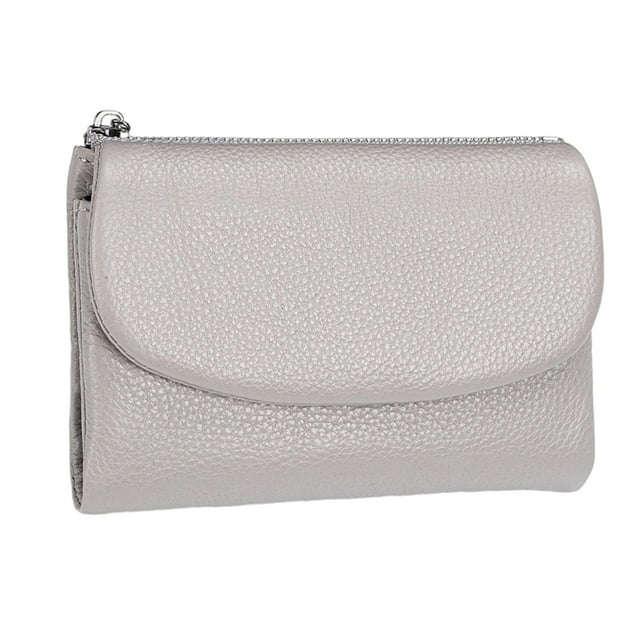 Leather Purse For Women RFID Blocking Soft Cowhide Compact Wallet Stylish Small Handbag Spacious Organizer Secure Durable