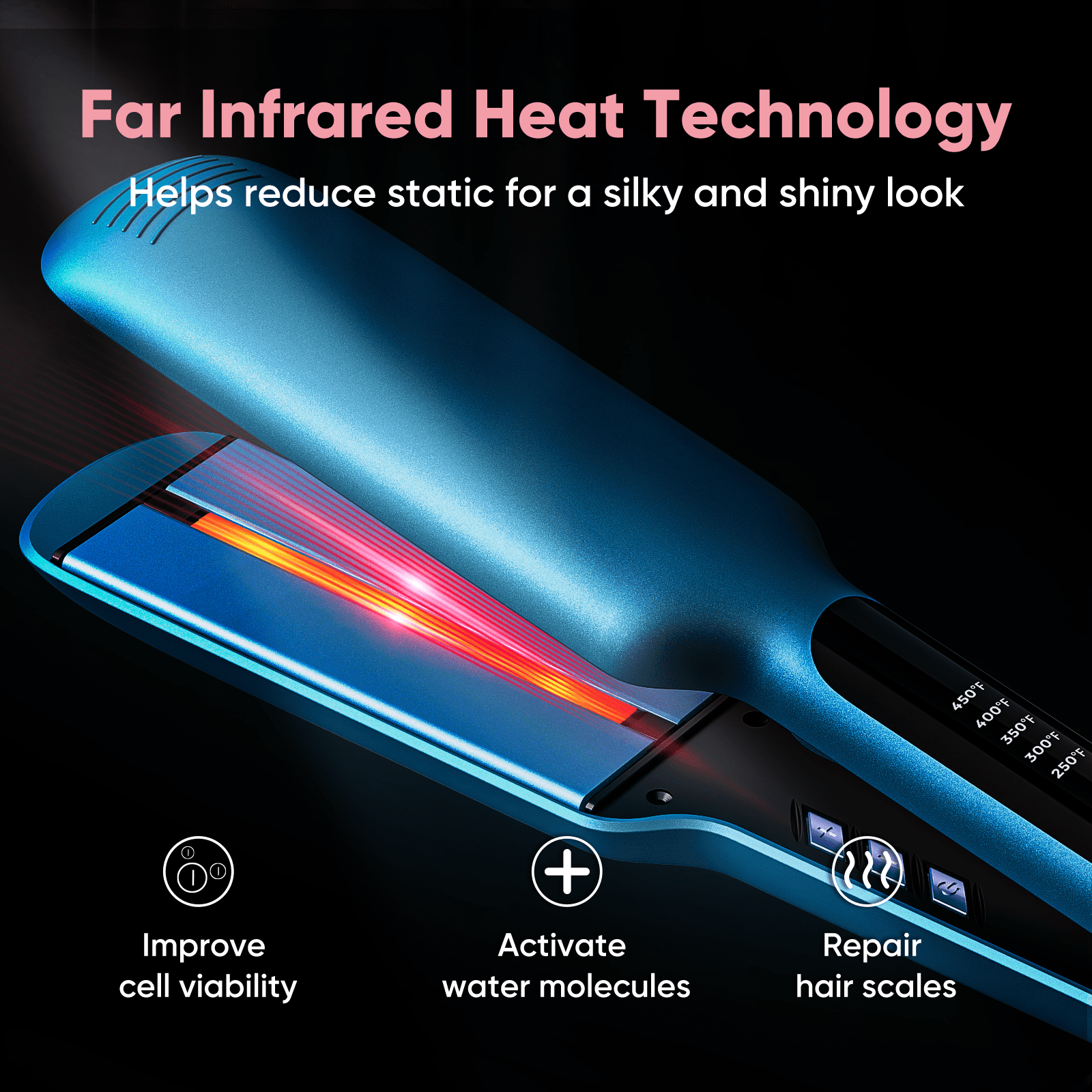 Titanium flat top iron walmart