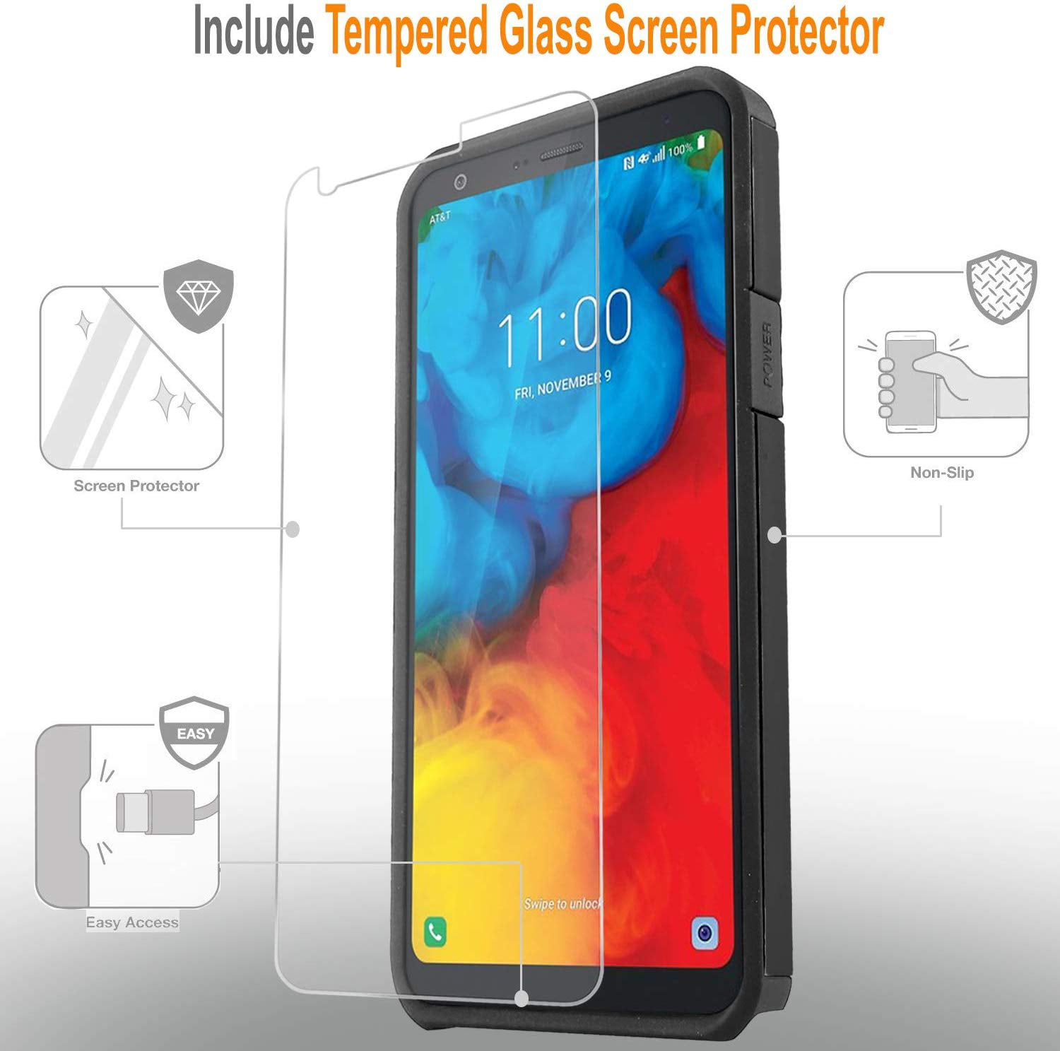Temperedglass Screen Protector Guard Shield Saver Armor Cover for Google Pixel 2 