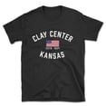 thumbnail image 1 of Clay Center Kansas Patriot Men's Cotton T-Shirt, 1 of 1