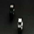 thumbnail image 4 of 6mm Tungsten Carbide Black/Silver Wedding Band Mens High Polished Ring Size 7-12, 4 of 6