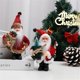 thumbnail image 5 of Muñeco de Papá Noel de pie con trineo de esquí, colgante para árbol de Navidad, figuritas de peluche, adorno para fiesta de Navidad, suministros de decoración, 5 of 5