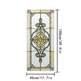 thumbnail image 4 of European Style Stained Glass Window Film, Decorative Privacy Window Film, Static Cling Removable Glass Cover Sun Blocking Anti UV for Home Bathroom Living Room 17.7x 39.4 Inches, 4 of 6