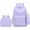 Purple, variant on Backpack Set Lightweight Water Resistant School Simple Design Bookbag with Lunch Bag Pencil Case