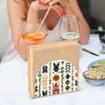 thumbnail image 6 of Ryvnso Bohemia Tribal Leaves Acrylic Napkin Holder Table Kitchen Paper Tissue Organization, 6 of 7