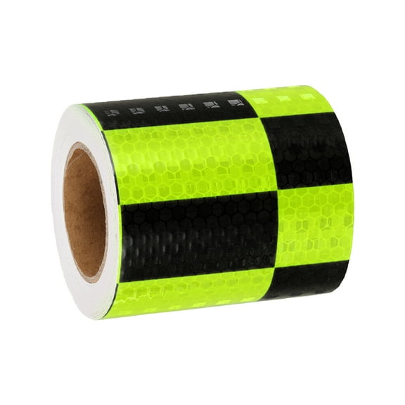 Uxcell Reflective Tape, 3 Inch x 16 ft Self-Adhesive Trailer Reflector Tape for Cars, Fluorescent Green