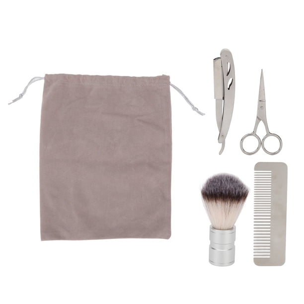 Kit de cepillos para recortar la barba, 4 piezas Peine para recortar la barba Juego para el cuidado del bigote Juego de cepillos para el cuidado del bigote Instalación sin esfuerzo