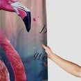 thumbnail image 3 of Orinice Pink Flamingo Shower Curtain Cute Tropical Flamingo Shower Curtain Relax Soak Unwind Bathroom Sign Bath Curtain Bathtub Bathroom Decor Shower Curtain with Hooks Waterproof Fabric  60x72, 3 of 7