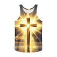 thumbnail image 5 of COSFO Tank Tops for Men Running Cross Easter Muscle Graphic Tees Sleeveless Summer Crew Neck Beach Classic Fit Shirts, 5 of 6