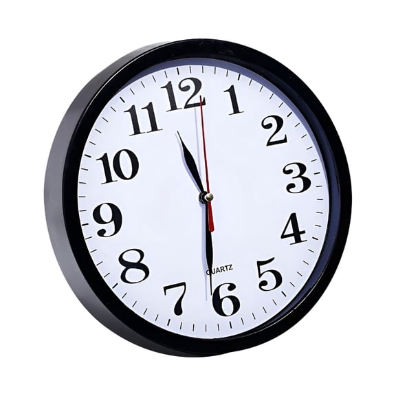 DESIGNICE Wall Clock Silent 9" Round Wall Clocks Battery Operated Clocks for Kitchen Office Bathroom Bedroom Wall Clock