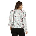 thumbnail image 4 of Moomaya Printed Tops For Women Button Down Full Sleeve Casual Shirt Blouse, 4 of 9