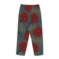 thumbnail image 4 of Kdxio Women's Comfy Stretch LadybugPrint Drawstring Pajama Pants-Medium, 4 of 9