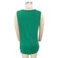 thumbnail image 1 of Camiseta sin mangas para mujer dobladillo curvo transpirable agradable a la piel chaleco sin mangas de verano ajuste holgado parte delantera plisada color puro para salir de ANGGREK  Otros, 1 of 3