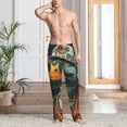 thumbnail image 6 of Lsque Hip-Hop Duck Print Men's Pajama Pants, Lounge Pant - Comfortable Home Wear,Elastic Waistband, Stylish Design-Large, 6 of 9