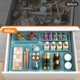 thumbnail image 5 of Set organizador de cajones WOWBOX, 16 unidades, para maquillaje, color azul marino transparente, 5 of 6
