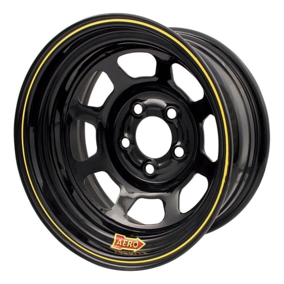 Aero Race Wheels 15X10 4In. 4.75 Black 50-104740