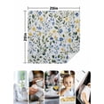 thumbnail image 5 of Cloth Napkins Set of 8 - 20x20 Inches, Blue Yellow Floral Spring Washable Reusable Table Napkins, Summer Pastoral Botanical Green Soft & Absortbent Dining Napkin for Party Wedding Hotel Restaurant, 5 of 8