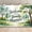 5x3FT, variant on Watercolor Green Forest Family Reunion Backdrop Welcome to Our Family Reunion Photography Background with Lush Trees Grass Decorations for Sweet Home Housewarming Party Cake Smash Photo Props